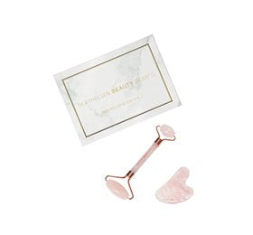 Detaljeret produktbillede af Gaveæske Rosa Quartz Roller på tilbud