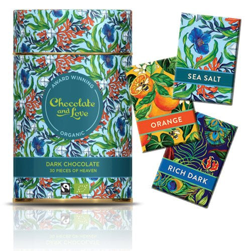 Produktbillede af Gavedåse Chokolade SeasaltØ 30 stk. 3 var. Chocolate & Love på tilbud