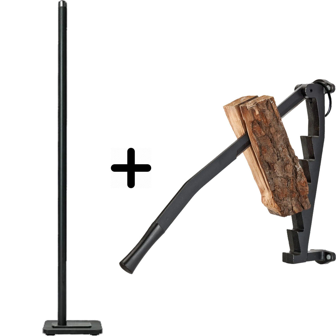 Stikkan Stikkan Brændekløver og FLAMMAN ildstarter pakke – billede i brug (Brændekløver)