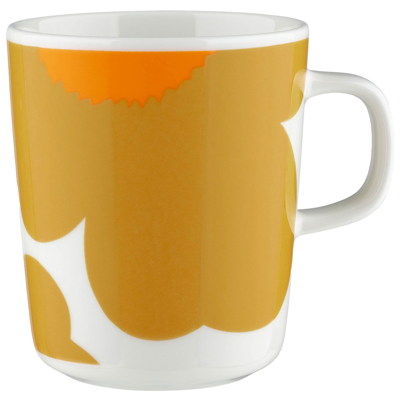 Marimekko Marimekko Iso Unikko krus 2,5 dl, hvid/karamel/orange ❤ detaljebillede (Krus & Kopper)