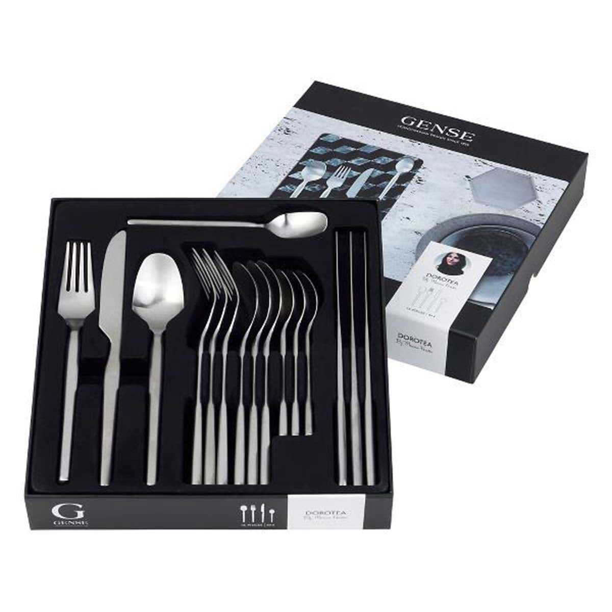 Produktbillede af Gense Dorotea Bestiksæt 16 dele Mat stål i premium kvalitet