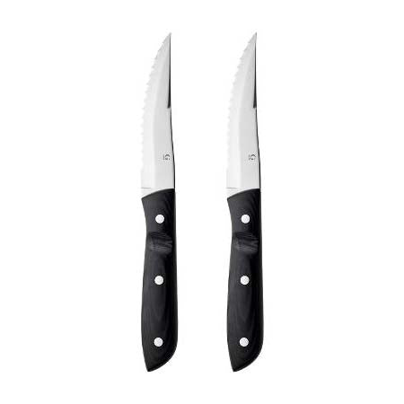 Produktbillede af Gense Old farmer micarta Steakkniv xl 23,5 cm 2 stk. Sort/Stål i premium kvalitet