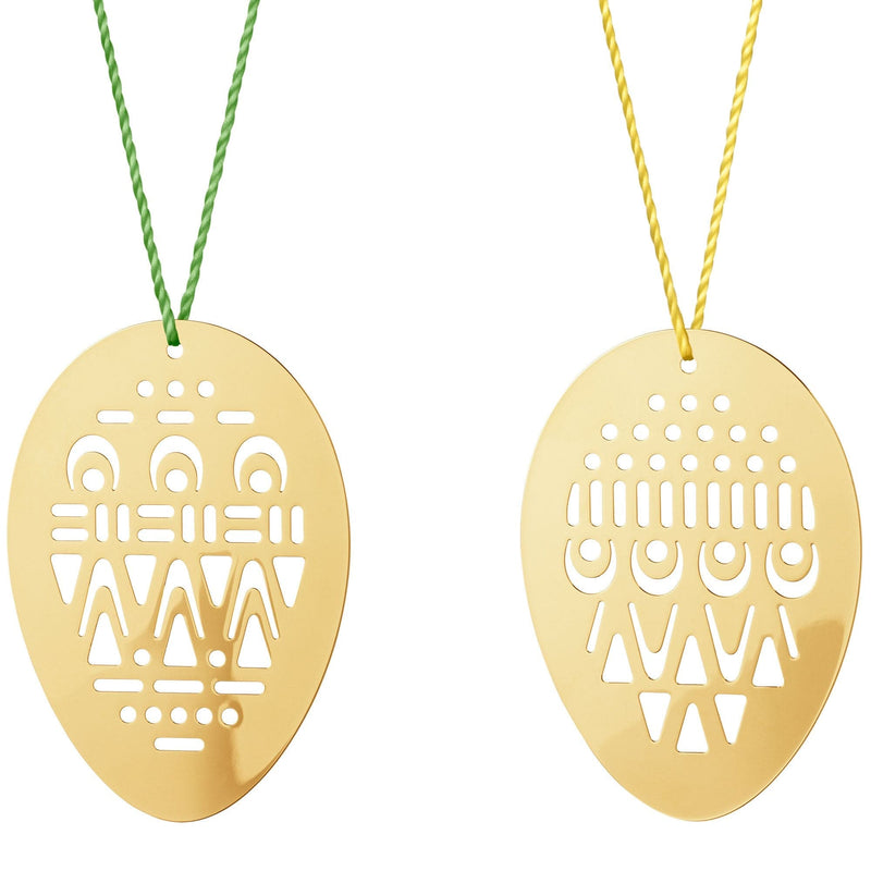 Georg Jensen Påskeornamenter 2022, 2 stk, guld