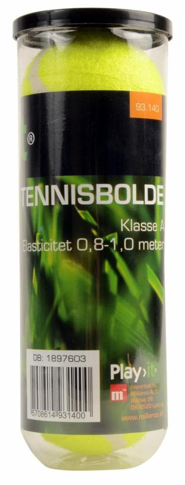 Play>it - Tennisbolde - 3 stk. ❤ Stort online udvalg i Play>it ❤ Billig fragt og hurtig levering 2 - 5 hverdage ❤ Varenummer: BGH-40411334443159 / Ean: '5708614931400 på lager - Udsalg på bolig Spar op til 53% - Over 350 kendte brands på udsalg