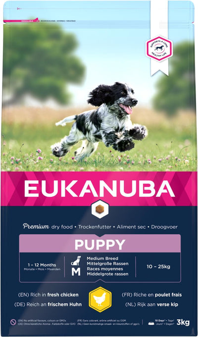 Euk Puppy Medium Breed 3-12kg - 12 kg ❤ Kæmpe udvalg i Eukanuba ❤ Billig fragt og hurtig levering 2 - 5 hverdage - Varenummer: BGH-47896928977226 / Ean: '8710255122410 på lager - Udsalg på Best selling products Spar op til 57% - Over 1312 kendte brands på udsalg