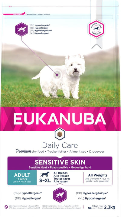 Euk DailyCare Adult Sensitive Skin 2,3-12kg - 2,3 kg ❤ Kæmpe udvalg i Eukanuba ❤ Billig fragt og hurtig levering 2 - 5 hverdage - Varenummer: BGH-47896748228938 / Ean: '8710255119595 på lager - Udsalg på Best selling products Spar op til 67% - Over 1312 kendte brands på udsalg