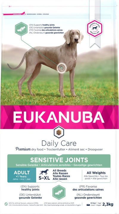 Euk DailyCare Sensitive Joints 2,3-12kg - 2,3 kg ❤ Kæmpe udvalg i Eukanuba ❤ Billig fragt og hurtig levering 2 - 5 hverdage - Varenummer: BGH-47896717001034 / Ean: '8710255172019 på lager - Udsalg på Best selling products Spar op til 63% - Over 1312 kendte brands på udsalg