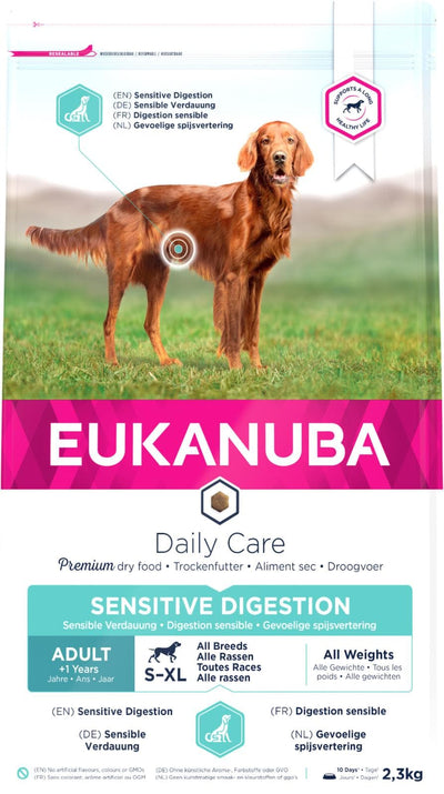 DailyCare Adult All Breeds Sensitive Digestion - 2,3-12kg - 2,3 kg ❤ Kæmpe udvalg i Eukanuba ❤ Billig fragt og hurtig levering 2 - 5 hverdage - Varenummer: BGH-47896729977162 / Ean: '8710255172118 på lager - Udsalg på Best selling products Spar op til 65% - Over 1312 kendte brands på udsalg