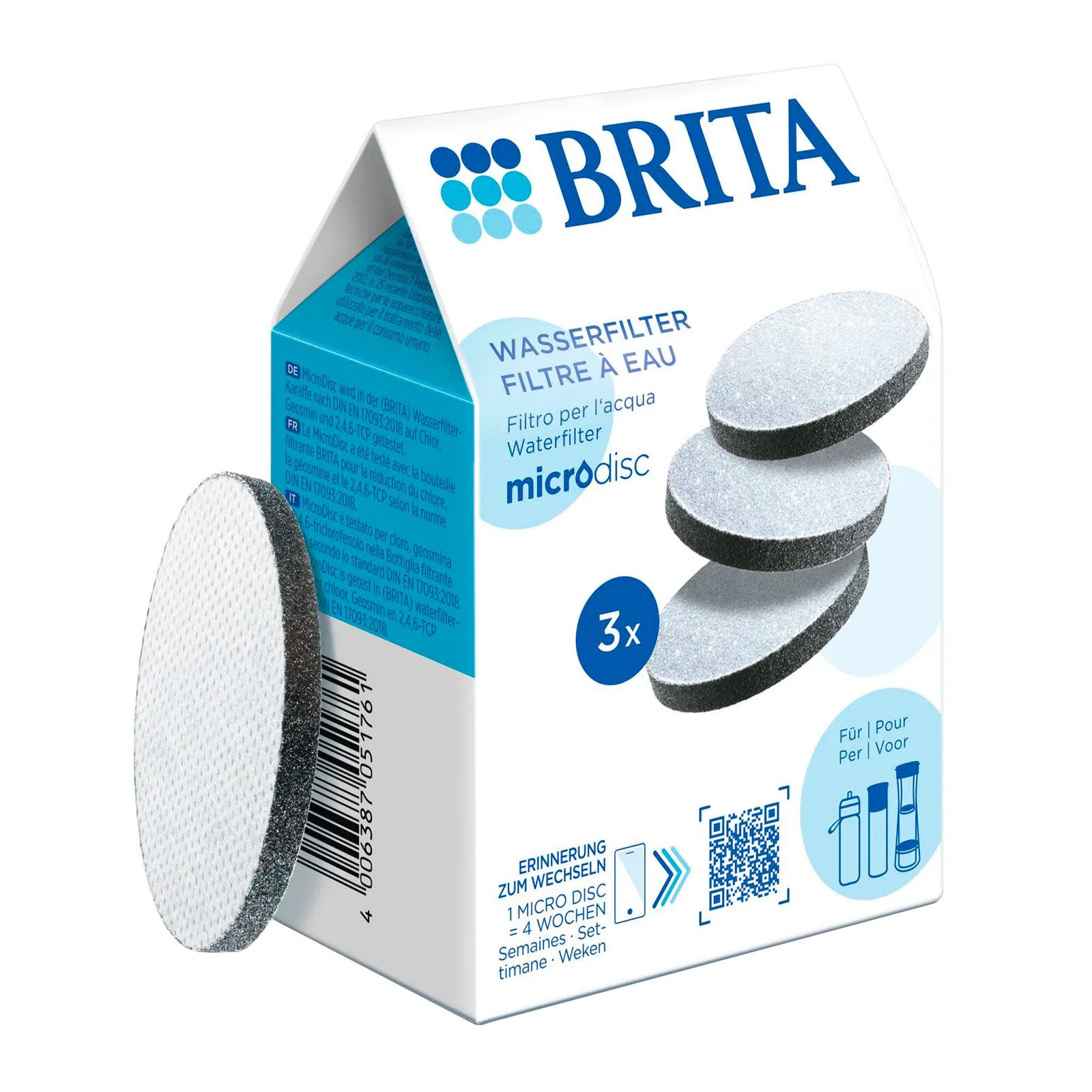 Brita Brita MicroDisc vandfilter 3-pak, hvid ❤ close-up (Vandfilter)