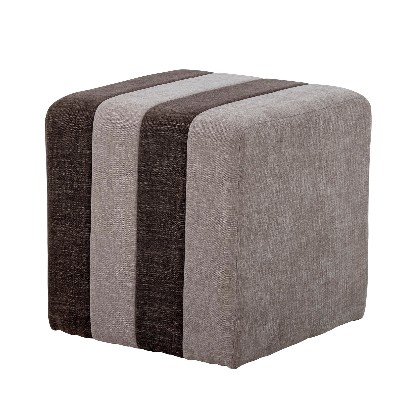 Produktbillede af BLOOMINGVILLE Flint puf kvadratisk brun polyester 45x45 i premium kvalitet