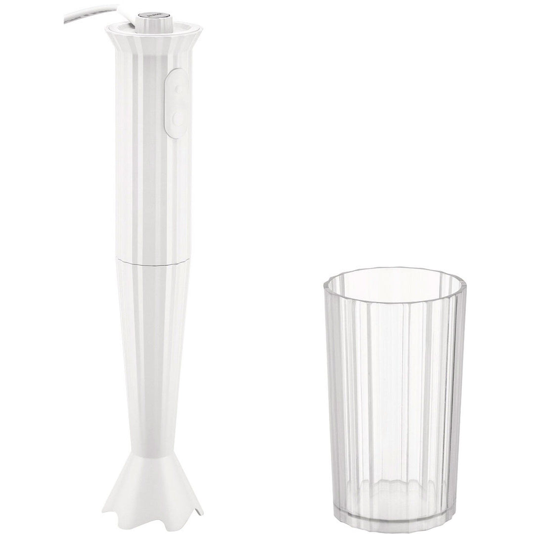 Alessi Alessi MDL10 Plissé stavblender, hvid ❤ frontbillede (Stavblender)