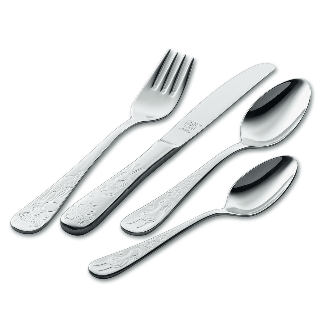 Zwilling Zwilling Grimms Eventyr børneservice 4 dele, rustfrit stål – vinkelbillede (Børneservice)
