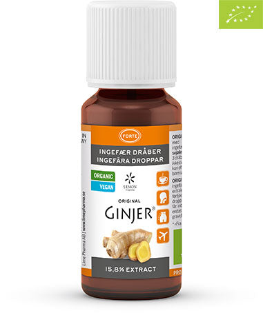 Detaljeret produktbillede af GINJER FORTE Økologiske Ingefærdråber 50 ml. på tilbud