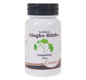 Detaljeret produktbillede af Camette Gingko Biloba 100 mg 90 tab. på tilbud