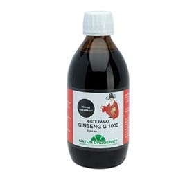 Se ND Ginseng G1000 300 ml Panax - ØDELAGT ETIKET ❤ Kæmpe udvalg i ND ❤ Hurtig levering: 1 - 2 Hverdage samt billig fragt - Varenummer: HG-12440 og barcode / Ean: '5703137302355 på lager - Udsalg på Natur Drogeriet A/S Spar op til 58% - Over 454 design mærker på udsalg