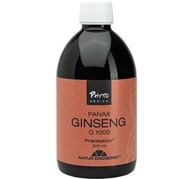 Detaljeret produktbillede af ND Ginseng G1000 Eliksir 500 ml. på tilbud