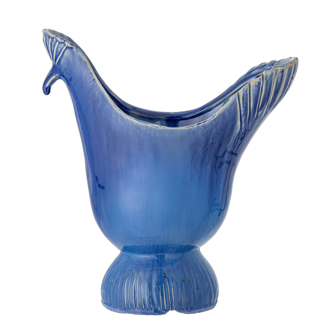 Produktbillede af CREATIVE COLLECTION Wylie vase blå stentøj H:29 i premium kvalitet