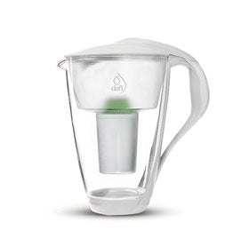 Produktbillede af Dafi Glaskande 2,0l glas hvid m. Alkaline Filter 1 stk. på tilbud
