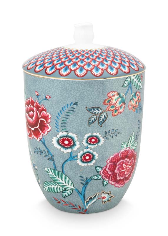 Produktbillede af Storage Jar Flower Festival Light Blue 1.5ltr på tilbud i høj kvalitet