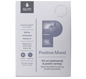 Detaljeret produktbillede af Glyc Positive Mood 40 tabletter på tilbud