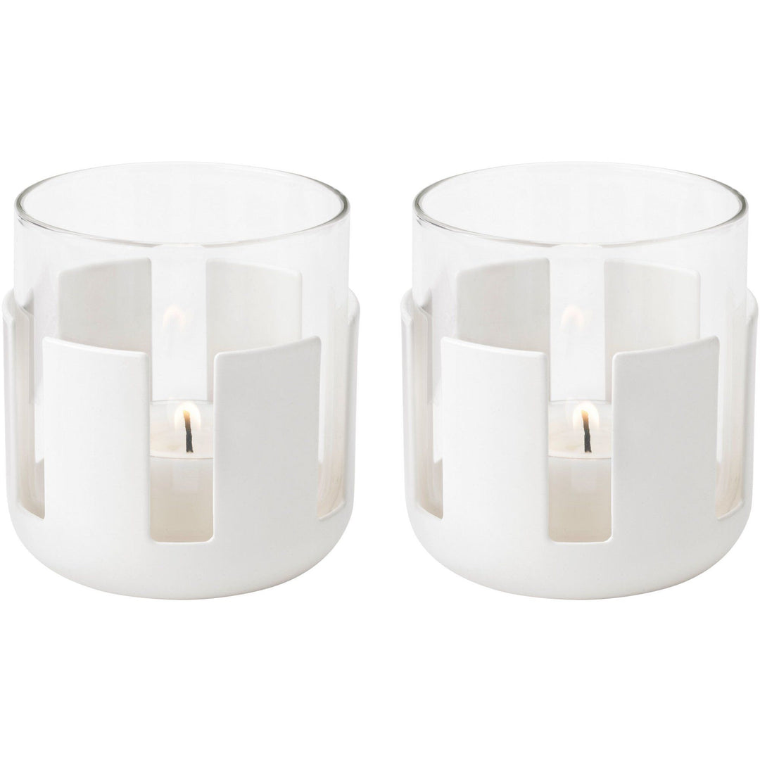 Stelton Stelton Luna fyrfadsstager, 2-pak, 7 cm, soft white – produktfoto (Lysestage)