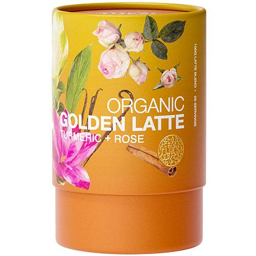Produktbillede af Golden Latte Gurkemeje + Rose Ø 100g på tilbud i brug