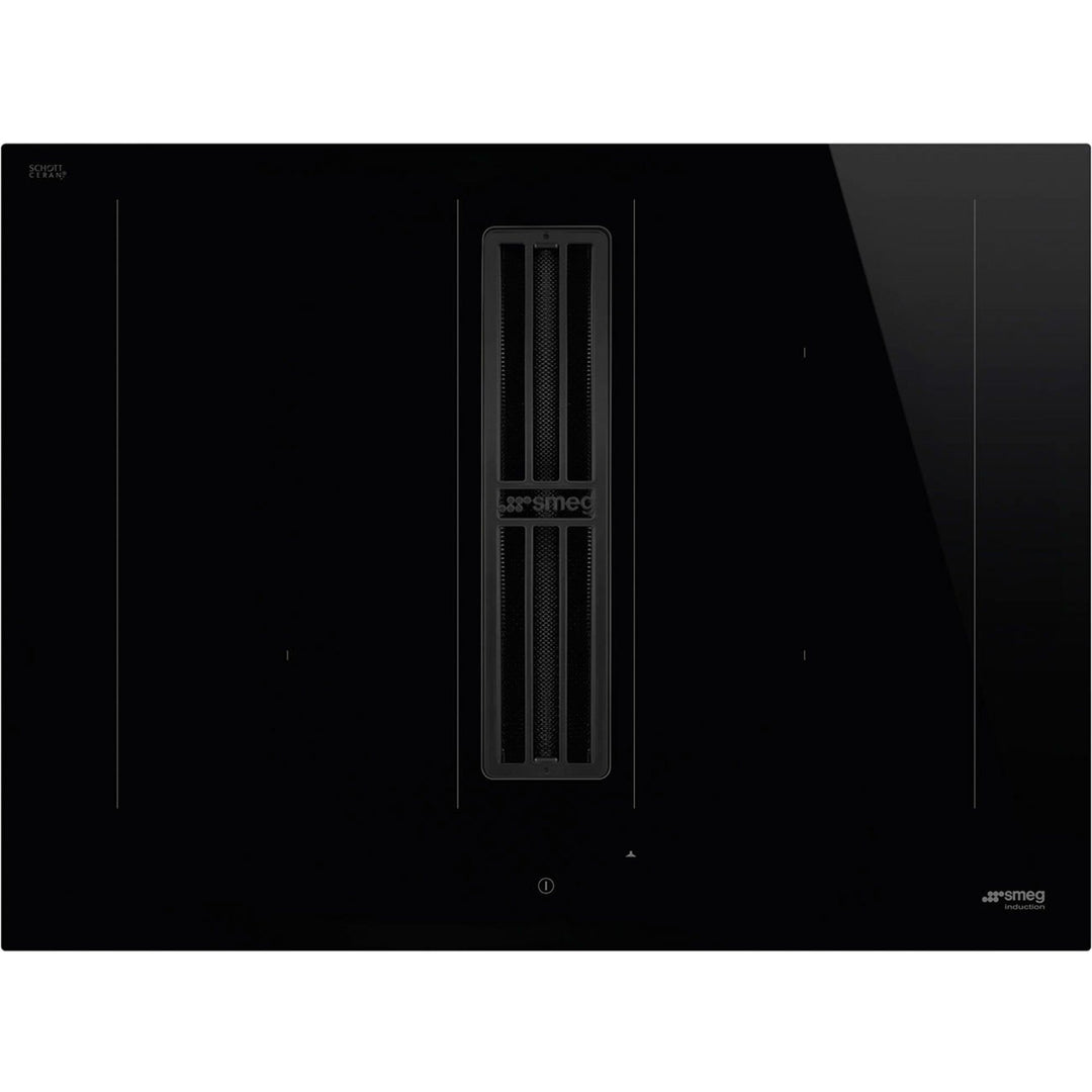 Smeg Smeg HOBD472D2 induktionskogeplade med emhætte 70 cm, sort – produktvisning (Emhætter)