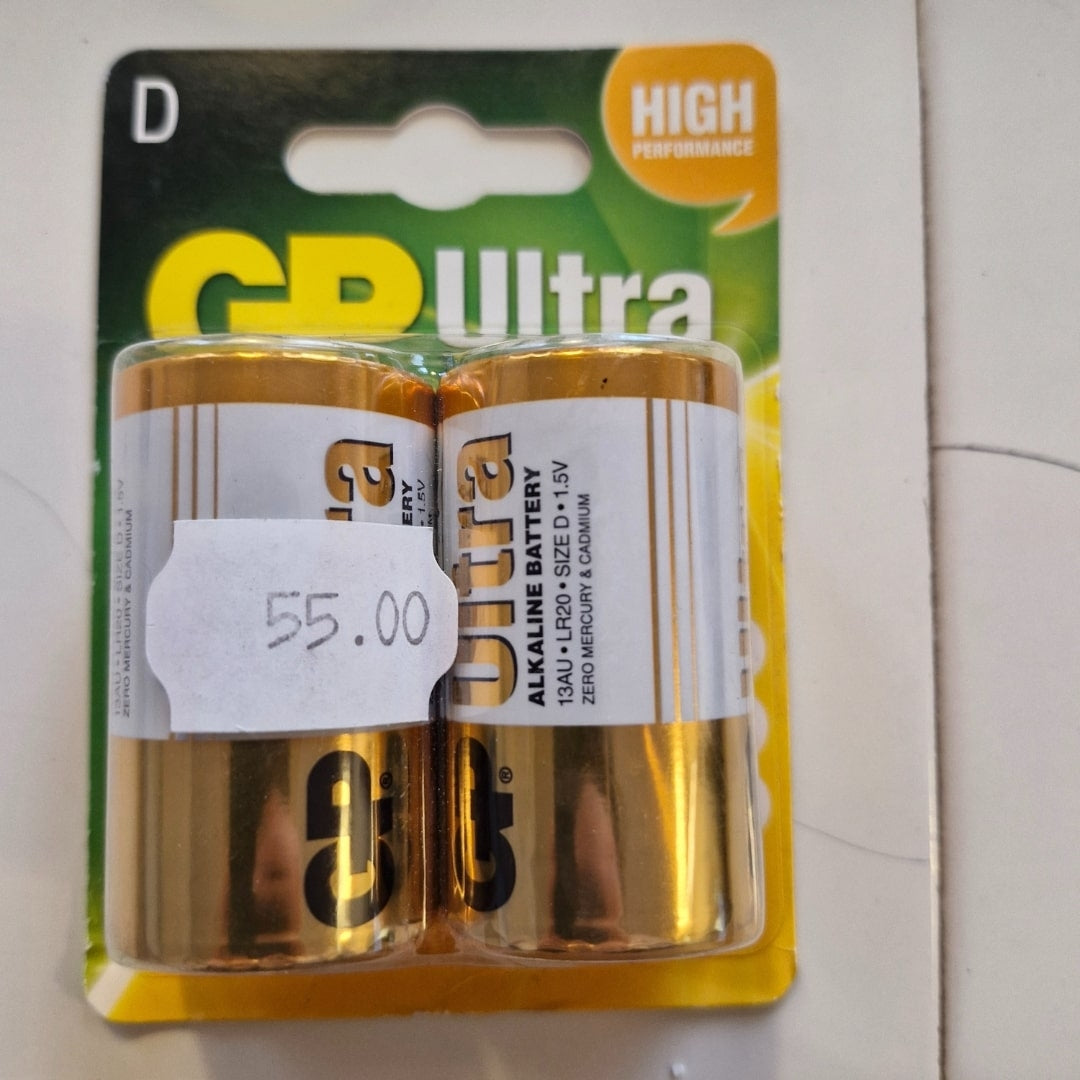 GP Ultra Alkaline Battery Size D Så længe lager haves