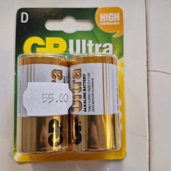 GP Ultra Alkaline Battery Size D Så længe lager haves