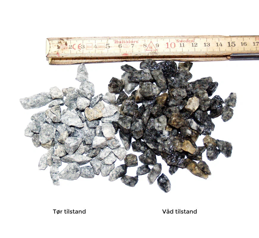 Grå granitskærver 8-11 mm 1000 kg