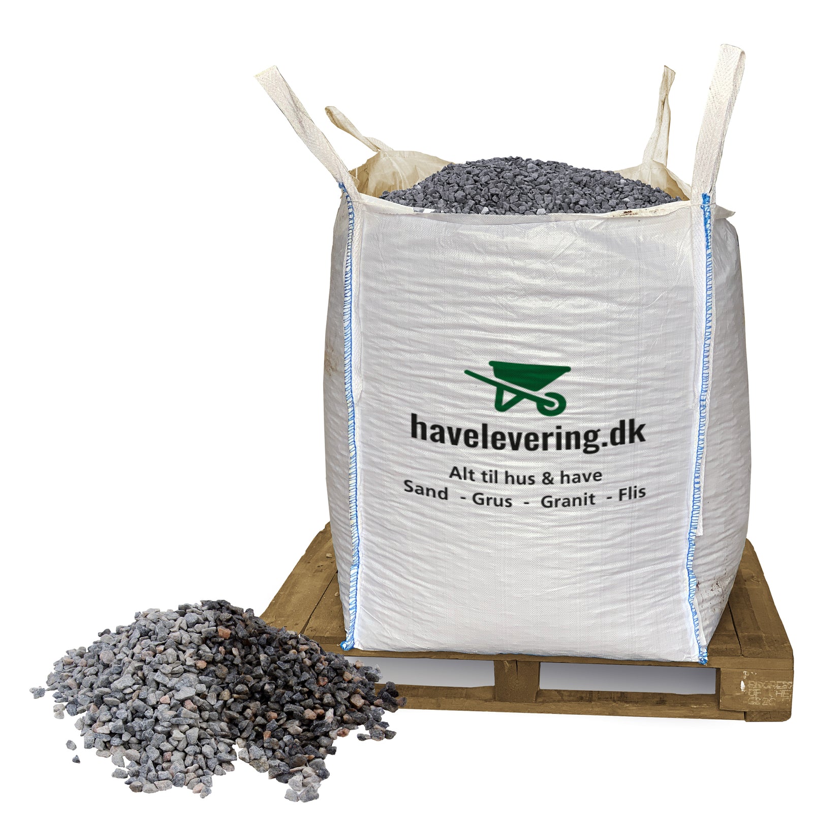 Produktbillede af Granitskærver grå 32-50 mm Gratis fragt i hele DK på tilbud i høj kvalitet