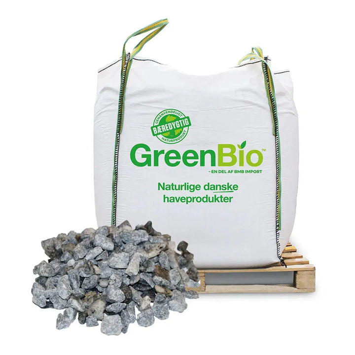 Grå granitskærver 11-16 mm 500 kg.