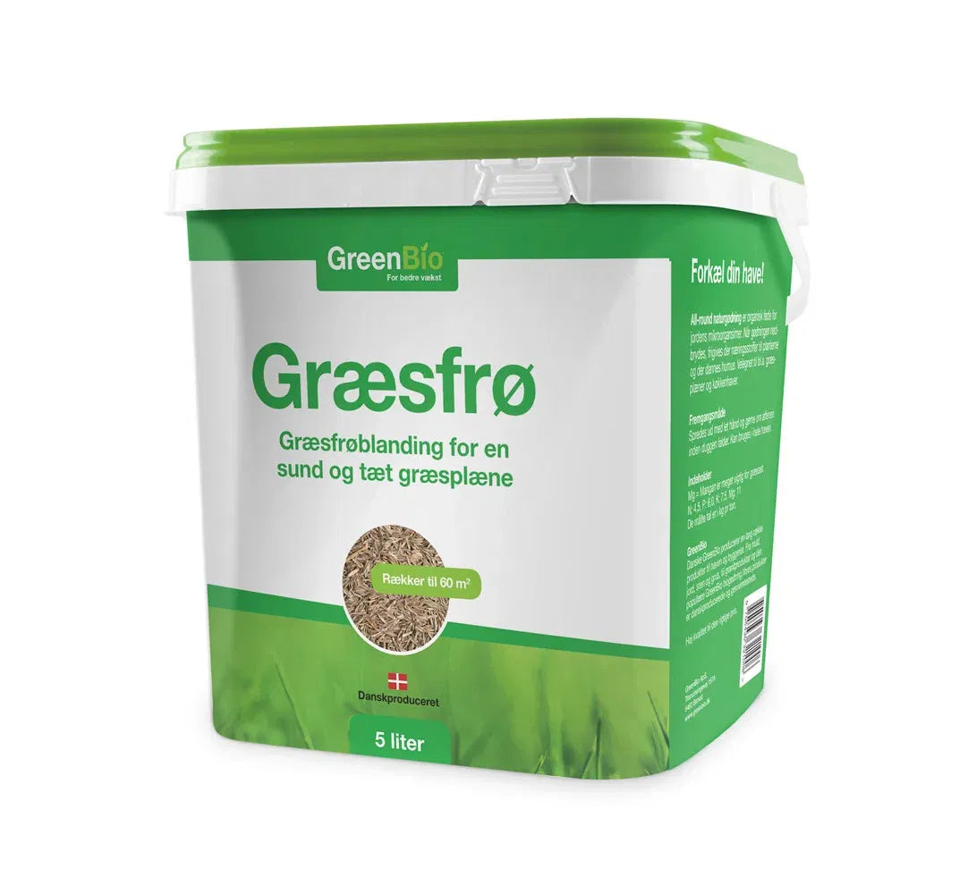 Produktbillede af GreenBio Græsfrø 60 m2 på tilbud i høj kvalitet