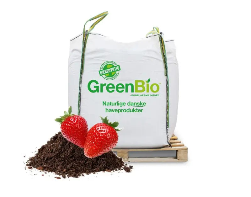 Produktbillede af Greenbio Jordbærmuld 1000L bigbag Frit leveret i hele DK på tilbud i høj kvalitet