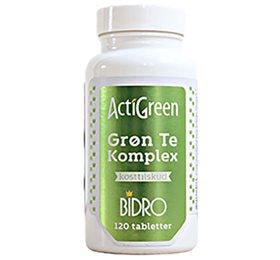 Detaljeret produktbillede af Bidro Grøn Te Komplex 120 Tab.X på tilbud