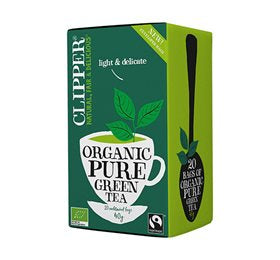 Produktbillede af Clipper Grøn Te Ø 20br. på tilbud