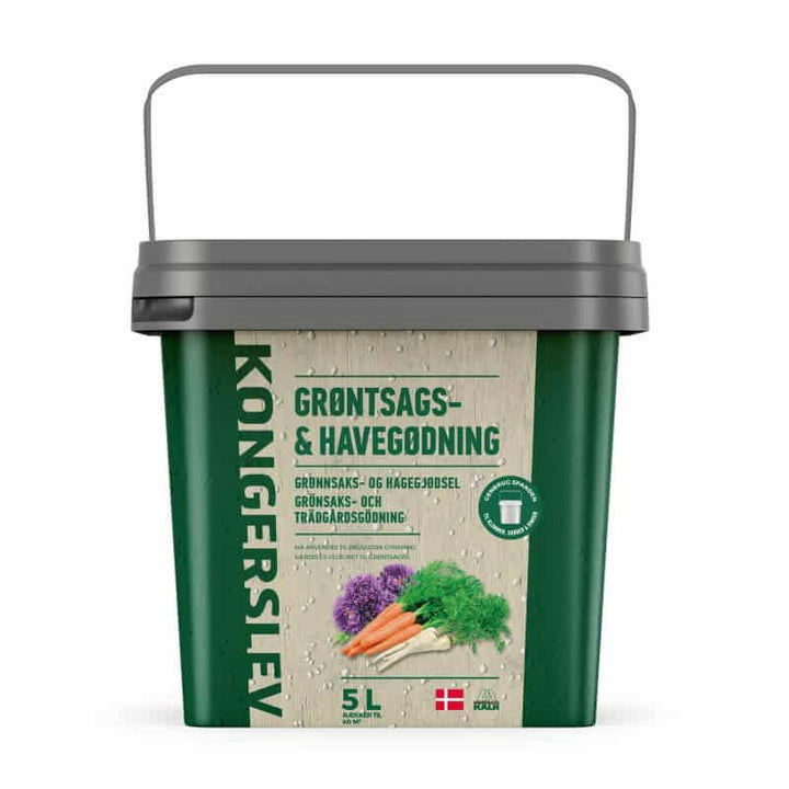 Produktbillede af Grøntsags- og haveggødning 5 liter NPK 10-2-7 på tilbud i høj kvalitet