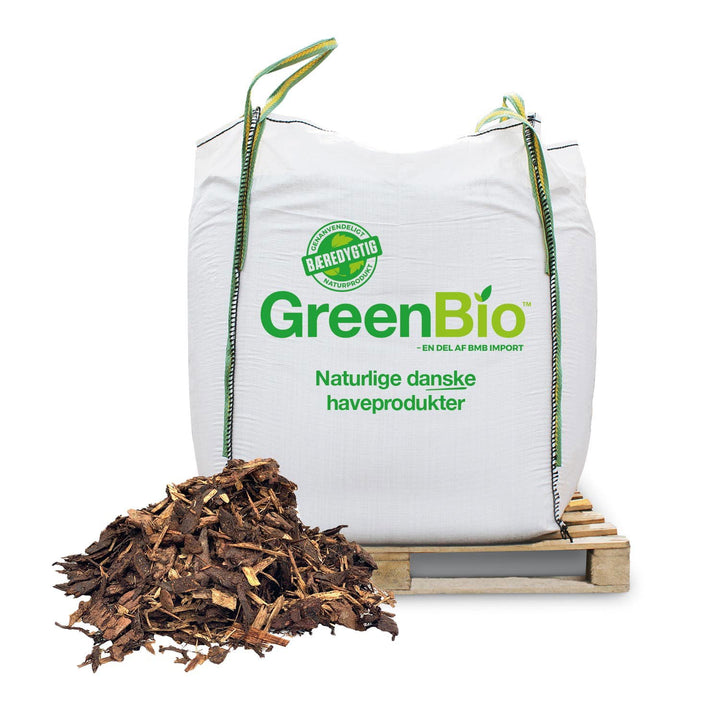 Produktbillede af Barkflis / grov dækbark 1000 liter på tilbud i høj kvalitet