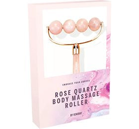 Detaljeret produktbillede af Gua Sha Body Roller Rosa Quartz 1 stk X på tilbud