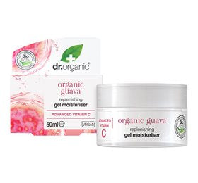 Detaljeret produktbillede af Dr Organic Guava Gel Moisturiser 50 ml på tilbud