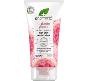 Detaljeret produktbillede af Dr Organic Guava Wet Skin Moisturiser 150 ml på tilbud