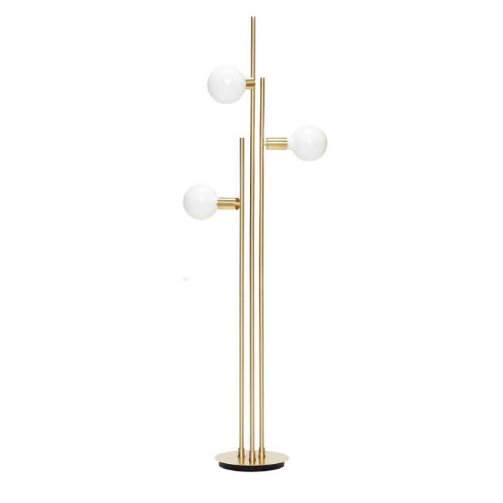 Hübsch Interiør Balance - Gulvlampe i messing ❤ Stort online udvalg i Hübsch Interiør ❤ Billig fragt og hurtig levering 2 - 5 hverdage ❤ Varenummer: BYH-894300 / Ean: 5712772061909 på lager - Udsalg på Gulvlamper - Over 360 kendte mærker på udsalg