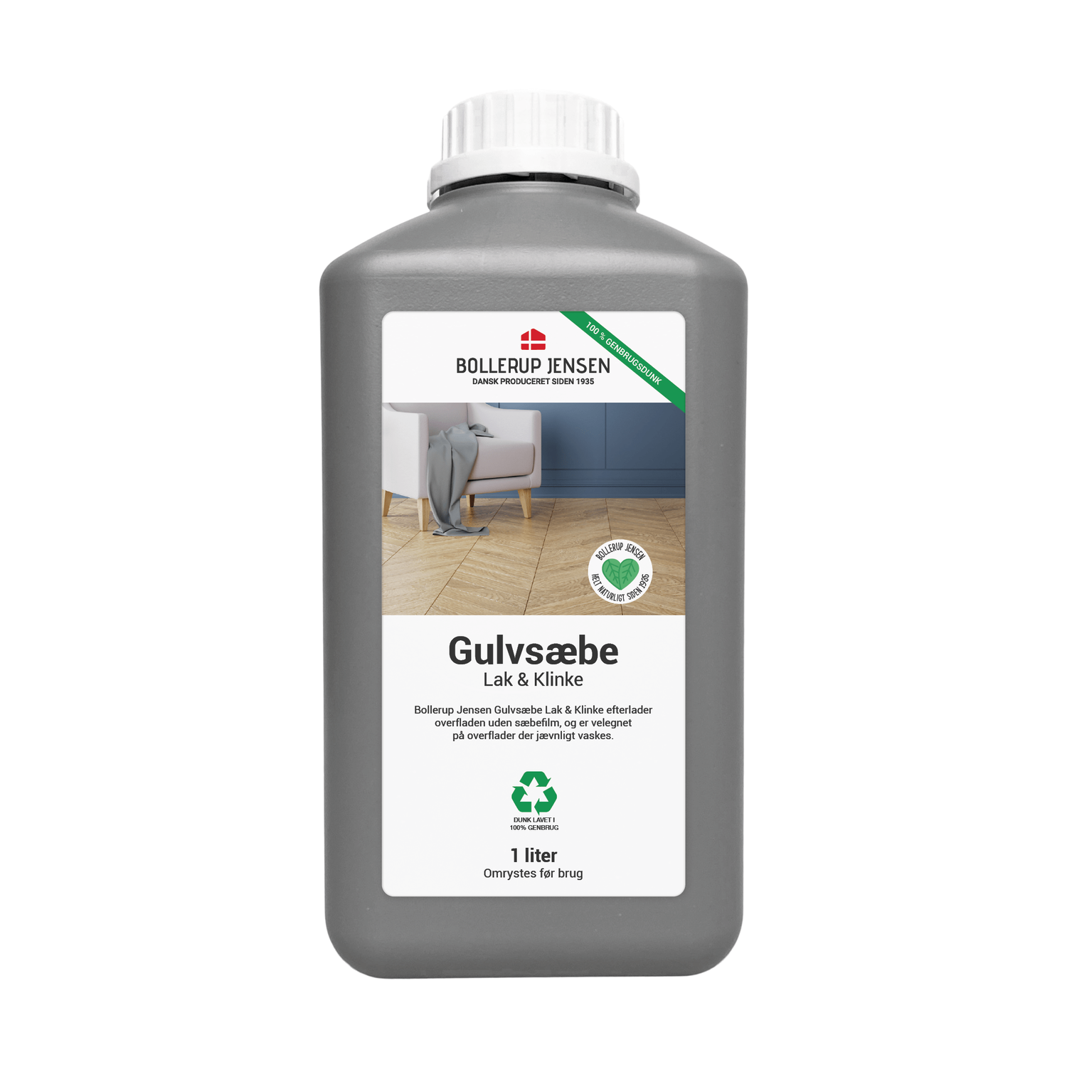 Produktbillede af Gulvsæbe Lak & Klinke 1 liter på tilbud i høj kvalitet