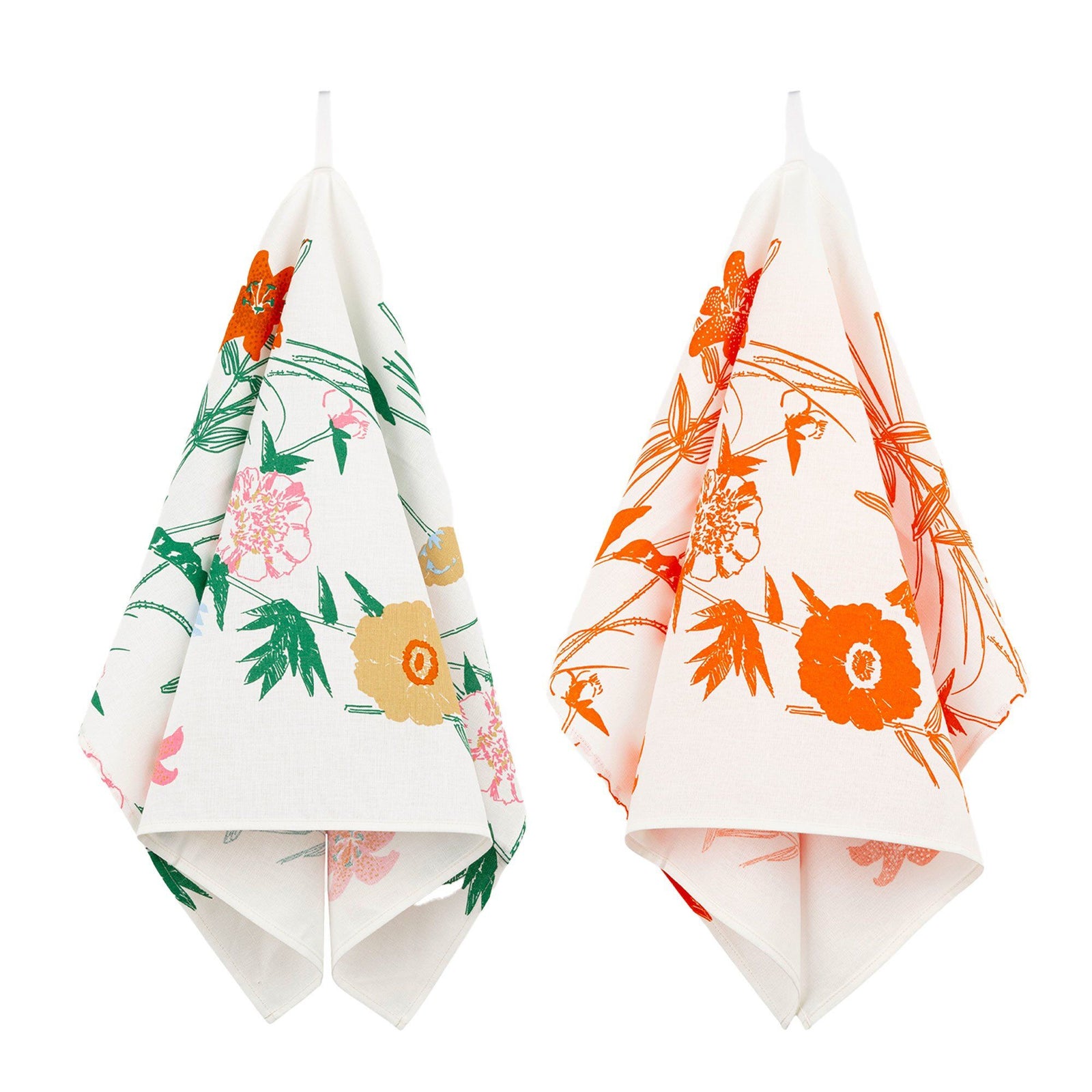 Marimekko Marimekko Puutarhakutsut Viskestykke, 2 stk. – produktvisning (Køkkenhåndklæde)