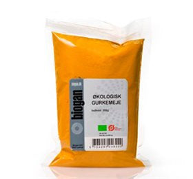 Detaljeret produktbillede af Biogan Gurkemeje Ø 200g. på tilbud