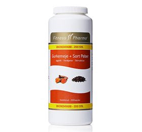 Produktbillede af Fitness Pharma Gurkemeje & Sort Peber 200 kap. på tilbud