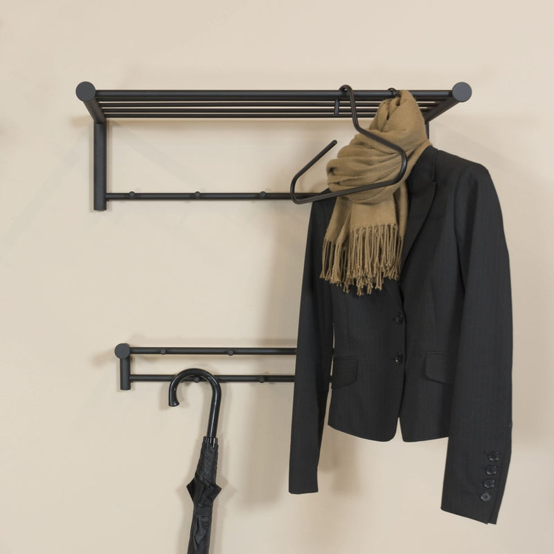 billigt tilbud på Quatro Hattehylde i sort metal (79 cm). Udsalg på 3-nordic. Hurtig levering (1-2 dage) og billig fragt. Varenummer: 3NDC-5126. Spar op til 56%.