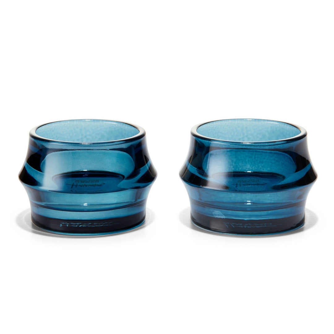 Holmegaard Holmegaard ARC lanterne 7 cm 2-pak, mørkeblå ❤ billede i brug (Lysestage)