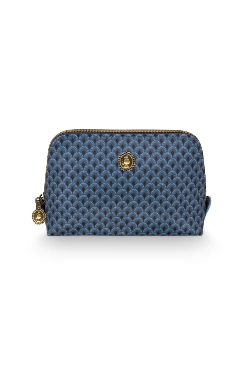 Produktbillede af Cosmetic Bag Triangle Small Suki Blue 19/15x12x6cm på tilbud i høj kvalitet