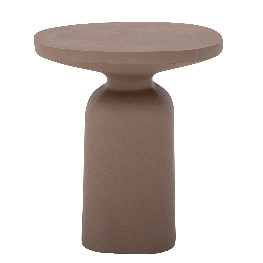 BLOOMINGVILLE Millan sidebord rund brun aluminium Ø44,5